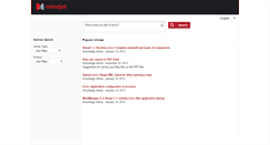 Desktop Screenshot of kb.mindjet.com