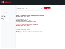 Tablet Screenshot of kb.mindjet.com